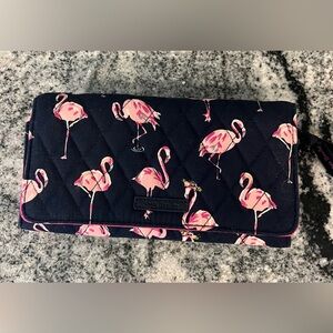 Vera Bradley Flamingo Crossbody Bag - Navy and Pink